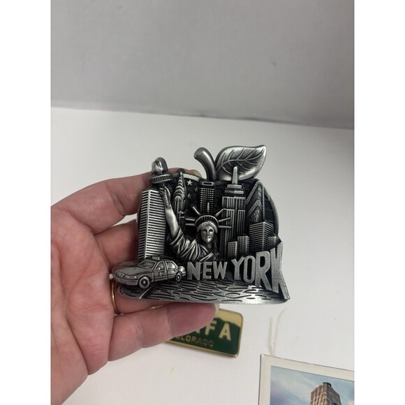 4 Lot Magnets Places New York North Carolina - Picture 2 of 5